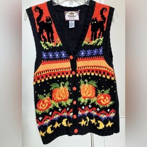 Vintage Tiara Petites Halloween women’s vest-petite large